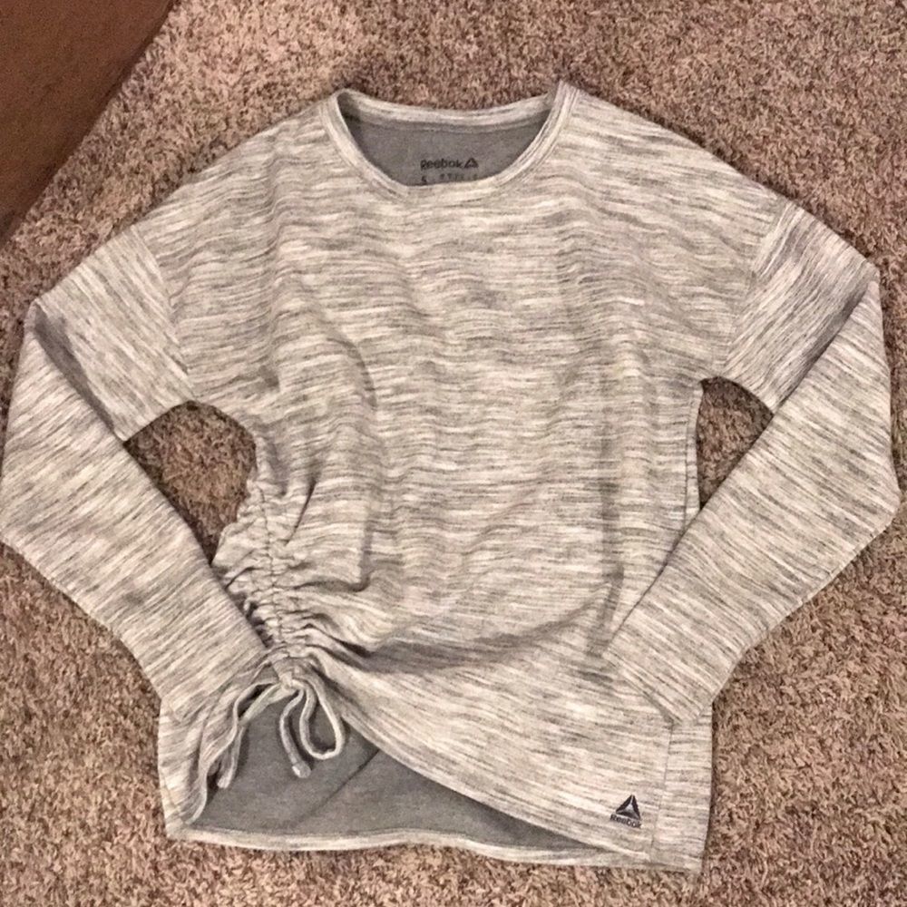 Women’s Reebok Heather Gray Pullover Sweatshirt S